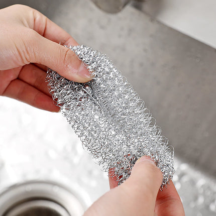 6Pcs Stainless Steel Scrubber,Heavy-Duty Curled Flat Wire Scouring Pad,Steel Wool Scrubber Pads For Cleaning Dishes, Pans, Pots, Ovens, Grills, Sinks - Stainless Steel Scrubbers For Kitchen,6pcs 12PCS.