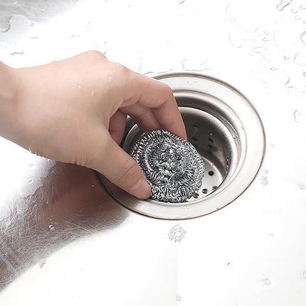 6Pcs Stainless Steel Scrubber,Heavy-Duty Curled Flat Wire Scouring Pad,Steel Wool Scrubber Pads For Cleaning Dishes, Pans, Pots, Ovens, Grills, Sinks - Stainless Steel Scrubbers For Kitchen,6pcs 12PCS.