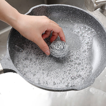 6Pcs Stainless Steel Scrubber,Heavy-Duty Curled Flat Wire Scouring Pad,Steel Wool Scrubber Pads For Cleaning Dishes, Pans, Pots, Ovens, Grills, Sinks - Stainless Steel Scrubbers For Kitchen,6pcs 12PCS.