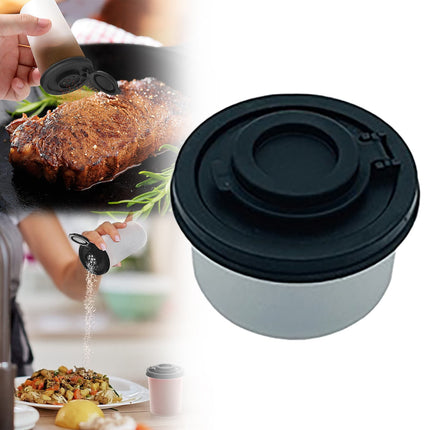 Salt And Pepper Shakers Moisture Proof ,Clear Plastic Condiment Bottles ,Salt Shaker For Camping Picnic Outdoors Kitchen Travel Spice Clear With Covers Lids Plastic Airtight Dispenser,Black 2.17" x 1.57" x 1.77" Green.