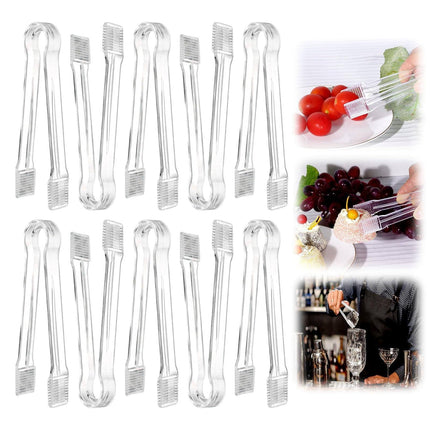 1Pcs Plastic Serving Tongs, 6.3 Inches Disposable Clear Plastic Tongs, Small Serving Tongs,Kitchen Mini Tongs,Small Serving Utensil Tongs For Party Food Buffet Appetizer Salad Catering Ice,(1PCS) 6PCS.