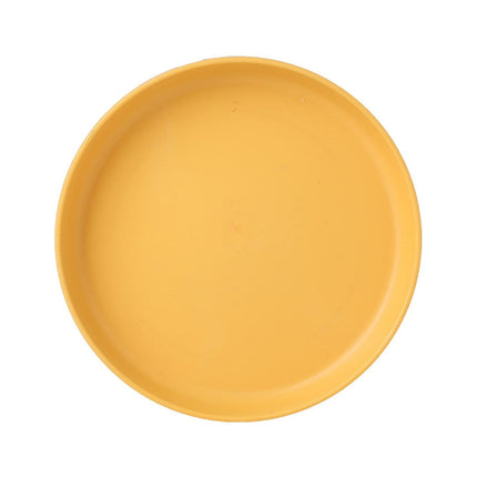 1Pcs Lightweight Mini Plastic Plates, Spit Bone Dishes ,Unbreakable Dinner Dishes Plates,Reusable Plate Dishwasher Microwave Safe, Dinner Plates, Plastic Plates Reusable,Easy To Clean,Green Orange.