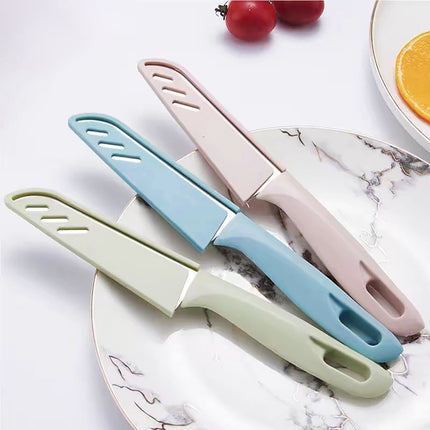 Paring Knife,1Pcs Paring Knives (1 Knives And 1 Knife Cover),4 Inch Peeling Knife,Fruit And Vegetable Knife,Ultra Sharp Kitchen Knives, Stainless Steel, Pp Plastic Handle,Kitchen Gadgets,A B.