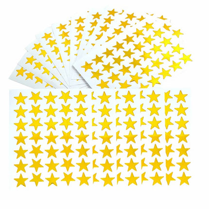 350Pcs Mini Gold Star Stickers,10 Sheets Self-Adhesive Tiny Stars Sticker,Gold Star Sticker For Reward, Foil Stars Stickers, Small Mini Stars Sticker For Planner, Behavior Chart Supplies,(Gold) Gold.