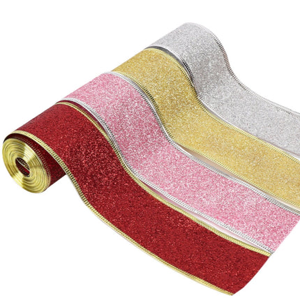 Christmas Red Plaid Ribbon,Wired Edge Wrapping Ribbons,Plaid Christmas Ribbon,Christmas Decorations,Tartan Decor For Gift Wrapping Xmas Crafts Wreath Diy Making Supplies Bow Decorations,Red Pink.