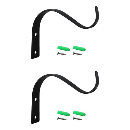 Hanging Plant Bracket, Heavy Duty Metal Wall Hooks, Decorative Plant Hangers for Outdoor Hanging Bird Feeders, Wind Chimes, Plant Baskets, 1 Pcs, 4.5x3.54 4.5" x 3.54" White/1 Pcs.