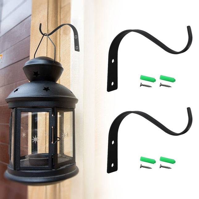 Hanging Plant Bracket, Heavy Duty Metal Wall Hooks, Decorative Plant Hangers for Outdoor Hanging Bird Feeders, Wind Chimes, Plant Baskets, 1 Pcs, 4.5x3.54 4.5" x 3.54" White/4 Pcs.
