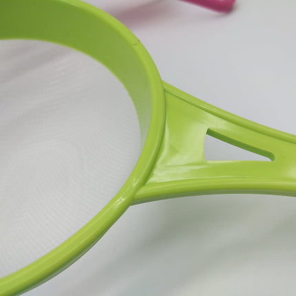 4 Pcs Plastic Mesh Strainer Colander Set,Nylon Mesh Strainer Food Yogurt Mesh Sieve,Plastic Mesh Colander,Reusable Coffee Filter With \u200bHandle Kitchen Tools for Filtering Juice Milk 4PCS.