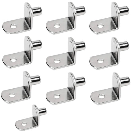 20 Pcs Shelf Support Peg,L Shaped Metal Shelf Peg With Hole,6 Mm Cabinet Shelf Bracket Peg,L-Shaped Plated Shelf Pins Holders for Bookcase Kitchen Closet Shelf Shelves Furniture Cabinet 20PCS.