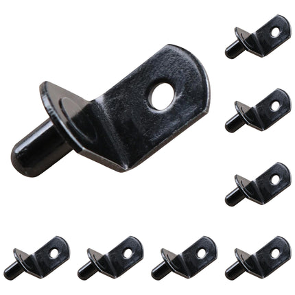 20 Pcs Shelf Support Peg,L Shaped Metal Shelf Peg With Hole,6 Mm Cabinet Shelf Bracket Peg,L-Shaped Plated Shelf Pins Holders for Bookcase Kitchen Closet Shelf Shelves Furniture Cabinet,20PCS E.