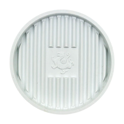 Universal Plunger Tray and Mat,Toilet Plunger Holder with Drip Tray,Quick Air Drying for Bathroom and Kitchen,Thick Plastic Plant Saucer for Indoor Outdoor Potted Plants White.