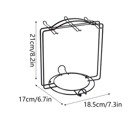 Under Cabinet Storage Mug Hooks, Under Cabinet Utensil Holder Hanger Hook, Double Sided Utensil Racks Coffee Mug Holder for Kitchen Storage, 12 Hooks, 10.03x3.15x2.75 7.3" x 6.7" x 8.2" Silver.