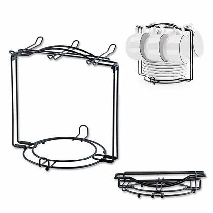Under Cabinet Storage Mug Hooks, Under Cabinet Utensil Holder Hanger Hook, Double Sided Utensil Racks Coffee Mug Holder for Kitchen Storage, 12 Hooks, 10.03x3.15x2.75 7.3" x 6.7" x 8.2" Silver.