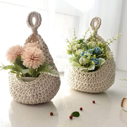 Woven Breads Baskets, Oval Small Fruit Baskets, Stackable Plastic Wicker Baskets for Serving Vegetables, Kitchen, Restaurant, Outdoor, Imitation Rattan, 1 Pcs, 7.48x5.11x2.75 13.78" x 11.81" Beige.