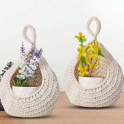 Woven Breads Baskets, Oval Small Fruit Baskets, Stackable Plastic Wicker Baskets for Serving Vegetables, Kitchen, Restaurant, Outdoor, Imitation Rattan, 1 Pcs, 7.48x5.11x2.75 13.78" x 11.81" Beige.