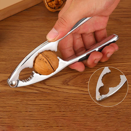 Walnut Cracker Tools, Nut Crackers for all Nuts, Walnut Nutcrackers, Metal Nut Shell Openers, Nut Shell Breakers Crackers, Kitchen Tools with Handle for Pecans Hazelnuts Pistachio, 1 Pcs, 5.75x1.26 5.75" x 1.26" Silver.