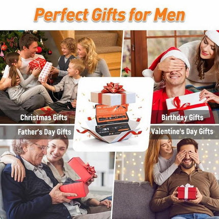 Magnetic Pickup Tool, Gifts for Men, Telescoping Magnet Flashlight, Gifts Idea & Stocking Stuffers for Men, Mechanic, Boyfriend, Christmas Gifts for Dad, Husband, Father, 1 Pcs, 23.6 Inches 23.6" Black.