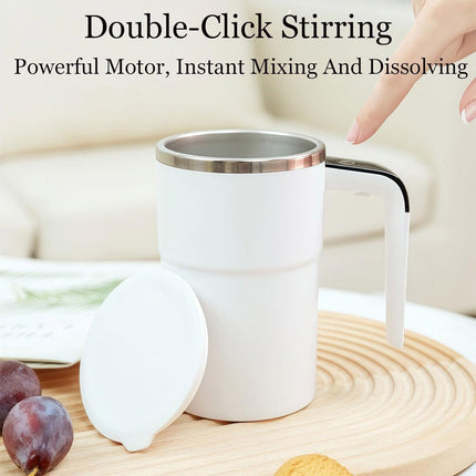 Self-Stirring Magnetic Coffee Mug with Temperature Display,Automatic Mixing for Coffee Tea and Shakes,Food Grade 304 Stainless Steel Liner,Smart LCD Screen for Real-Time Heat Monitoring A.