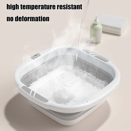 Collapsible Wash Basin,Multi-Use Folding Sink for Kitchen,Camping,and Laundry,Portable Dish Pan with Anti-Slip Bottom,Space-Saving Design for Travel and Outdoor BBQ,Durable and Easy to Store Gray.
