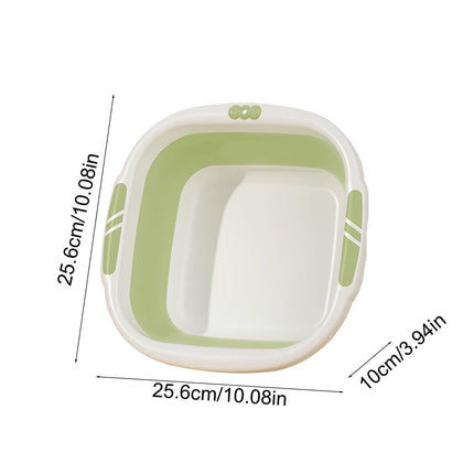 Collapsible Wash Basin,Multi-Use Folding Sink for Kitchen,Camping,and Laundry,Portable Dish Pan with Anti-Slip Bottom,Space-Saving Design for Travel and Outdoor BBQ,Durable and Easy to Store Green.