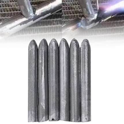 Low Temperature Universal Welding Rods, Metal Welding Arc Equipment, Easy Melt Aluminum Rods, Arc Welding Equipment Welding Equipment and Accessories, 6 Pcs, 3.07 Inches 3.07" Silver*6.