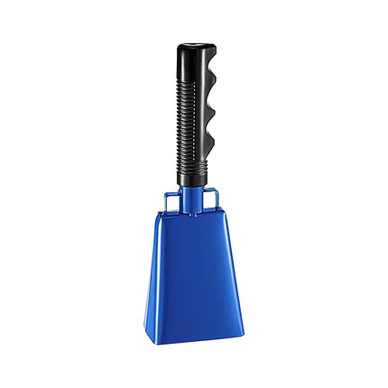 2025 120dB Loud Brass Cowbell with Non-Slip Handle and Adjustable Strap,Perfect for Sporting Events like Baseball and Football Games,Also Ideal for Graduations,Parades,and Cheerleading Activities Blue.