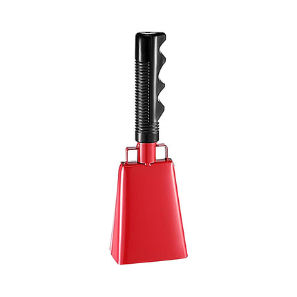 2025 120dB Loud Brass Cowbell with Non-Slip Handle and Adjustable Strap,Perfect for Sporting Events like Baseball and Football Games,Also Ideal for Graduations,Parades,and Cheerleading Activities Red.