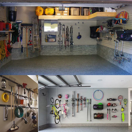 Garage Storage Utility Hooks, Heavy Duty Garage Hooks, Garage Garden Tool Organizer, Steel Wall Mount Hooks, Garden Small U Hooks, Wall Mount Hanger Organizer for Tools, 1 Pcs, 2.56x2.05x4.33 2.56" x 2.05" x 4.33" Black.