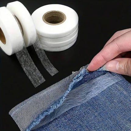 White No Sew Hemming Tape Double Sided,No Sewing Hemming Tape,Fabric Adhesive Tape,Fabric Tape For Hemming,No Sew Hemming Tapes For Pants Curtains Dresses Clothes Fabric Crafting Projects,1.5 cm 2 cm White.