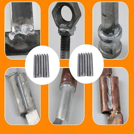 Low Temperature Universal Welding Rods, Metal Welding Arc Equipment, Easy Melt Aluminum Rods, Arc Welding Equipment Welding Equipment and Accessories, 9 Pcs, 3.07 Inches 3.07" Silver*9.
