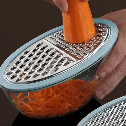 Cheese Grater With Containe,Vegetable Slicer,Stainless Steel Graters,Multi Purpose Graters For Kitchen,Stainless Steel Cheese Shredder,Potato Slicer,Cheese Shredder,Kitchen Gadgets,(A,4.13x7.67 in) A.