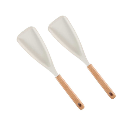 Cedar and Ash Spoon,3 in 1 Spatula Spoons Silicone for Stirring,Cedar and Ash Spoonula,Multifunction Spatula Cooking Spoon,Scooping & Serving,Cooking Spoon For Nonstick Cookingwares White.