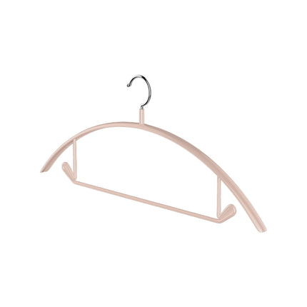 Premium Velvet Hangers, Heavyduty- Non Slip No Shoulder Bump Suit Hanger - Chrome Hooks,Space Saving Round Clothes Hanger for Coat,Sweater,Jackets,Pants,Household Silicone Clothes Hanger ( 10 Pack) Beige.