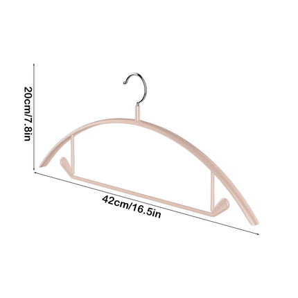 Premium Velvet Hangers, Heavyduty- Non Slip No Shoulder Bump Suit Hanger - Chrome Hooks,Space Saving Round Clothes Hanger for Coat,Sweater,Jackets,Pants,Household Silicone Clothes Hanger ( 10 Pack) Beige.