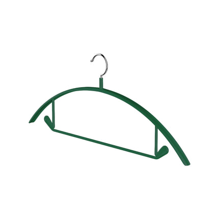 Premium Velvet Hangers, Heavyduty- Non Slip No Shoulder Bump Suit Hanger - Chrome Hooks,Space Saving Round Clothes Hanger for Coat,Sweater,Jackets,Pants,Household Silicone Clothes Hanger ( 10 Pack) Green.