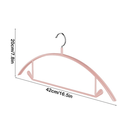 Premium Velvet Hangers, Heavyduty- Non Slip No Shoulder Bump Suit Hanger - Chrome Hooks,Space Saving Round Clothes Hanger for Coat,Sweater,Jackets,Pants,Household Silicone Clothes Hanger ( 10 Pack) Pink.