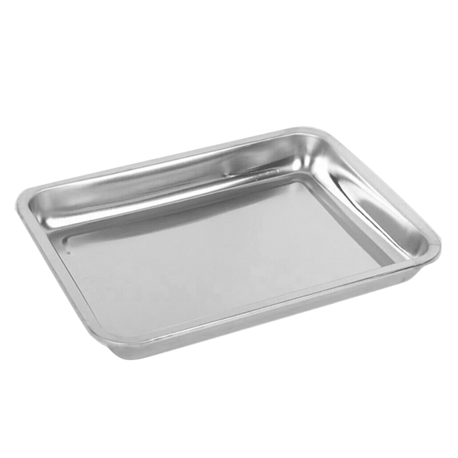 Stainless Steel Roasting, Pan Non-Stick Big Roaster Pan for Grilling or Drip Pan for Turkey, Durable Baking, Lasagna Pan, Dishwasher Safe, 1 Pcs, 10.63x7.87x0.79 15.75" x 11.81" x 1.89" Silver.