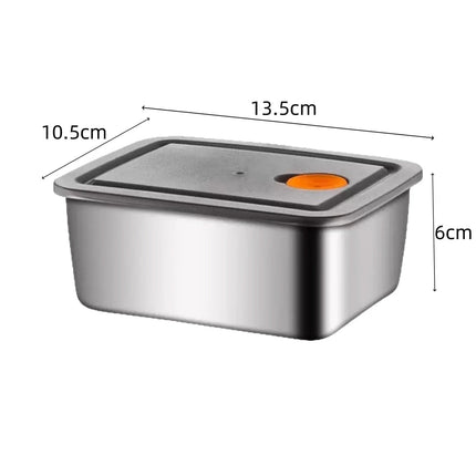 Stainless Steel Food Storage Containers with Leak-Proof Lids, 16oz Reusable Metal Meal Prep Lunch Boxes, Stackable, BPA-Free, Dishwasher Safe for Snacks, Fruits, Meals, 1 Pcs, 5.31x4.13x2.36 5.31" x 4.13" x 2.36" Silver.