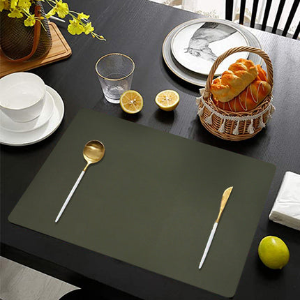 1 Pcs Placemats,Plastic Table Mats,16.93X11.81 Inch Rectangle Heat-Resistant Place Mat,Water-Proof Non-Slip Dining Table Mats,Wipeable Washable Placemats,Place Mats For Kitchen Table,Yellow Purple.