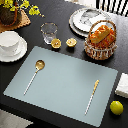 1 Pcs Placemats,Plastic Table Mats,16.93X11.81 Inch Rectangle Heat-Resistant Place Mat,Water-Proof Non-Slip Dining Table Mats,Wipeable Washable Placemats,Place Mats For Kitchen Table,Yellow Purple.