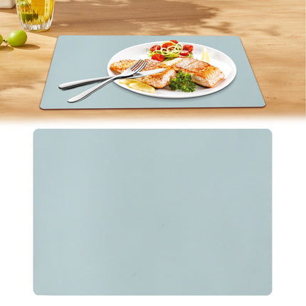 1 Pcs Placemats,Plastic Table Mats,16.93X11.81 Inch Rectangle Heat-Resistant Place Mat,Water-Proof Non-Slip Dining Table Mats,Wipeable Washable Placemats,Place Mats For Kitchen Table,Yellow Sky Blue.