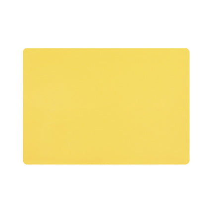 1 Pcs Placemats,Plastic Table Mats,16.93X11.81 Inch Rectangle Heat-Resistant Place Mat,Water-Proof Non-Slip Dining Table Mats,Wipeable Washable Placemats,Place Mats For Kitchen Table Yellow.