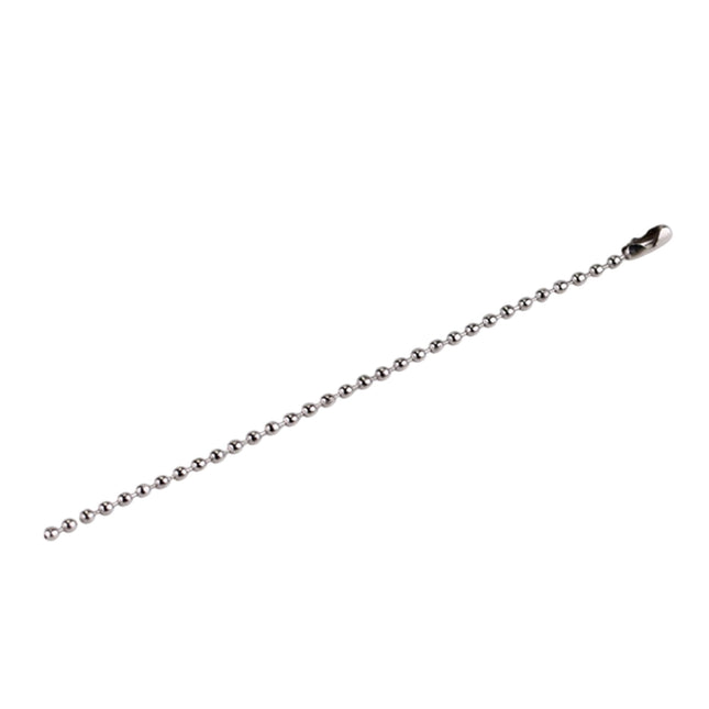 Dog Tag Chain Ball Chain Necklace Bulk, Military Blank Dog Tag Necklace for Men, Beaded Necklace Chains for Jewelry Making DIY Crafts,Silver Nickel Plated Metal 2.4mm Ball Bead Chain(100-Pack ) C.