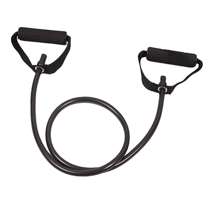 Resistance Bands with Handles, Exercise Bands with Handles, Single Resistance Bands for Resistance Training, Physical Therapy,Home Workouts, Fitness, Pilates,Shoulder And Neck Stretching Equipment Black.