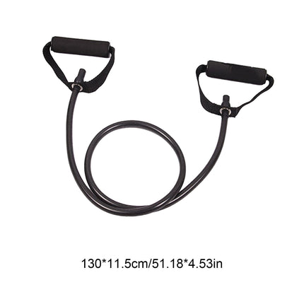 Resistance Bands with Handles, Exercise Bands with Handles, Single Resistance Bands for Resistance Training, Physical Therapy,Home Workouts, Fitness, Pilates,Shoulder And Neck Stretching Equipment Black.
