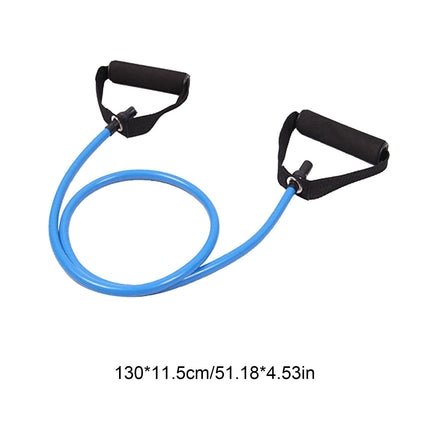 Resistance Bands with Handles, Exercise Bands with Handles, Single Resistance Bands for Resistance Training, Physical Therapy,Home Workouts, Fitness, Pilates,Shoulder And Neck Stretching Equipment Blue.