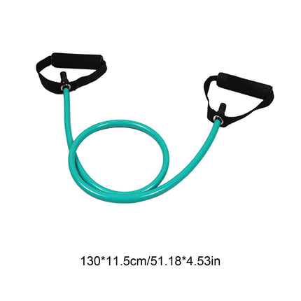 Resistance Bands with Handles, Exercise Bands with Handles, Single Resistance Bands for Resistance Training, Physical Therapy,Home Workouts, Fitness, Pilates,Shoulder And Neck Stretching Equipment Green.