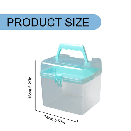 Plastic Storage Bins With Lid and Handle, Plastic Latch Storage Box, Stackable Storage Container, Small Plastic Storage Basket, Cute Organizer Box for Home, Office, 1 Pcs, 7.68x4.13x4.33 6.29" x 5.51" Orange.