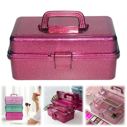 Plastic Storage Bins With Lid and Handle, Plastic Latch Storage Box, Stackable Storage Container, Small Plastic Storage Basket, Cute Organizer Box for Home, Office, 1 Pcs, 7.68x4.13x4.33 12.99" x 5.7" x 7.67" Red.