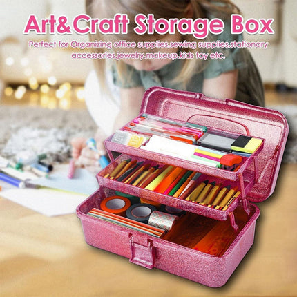 Plastic Storage Bins With Lid and Handle, Plastic Latch Storage Box, Stackable Storage Container, Small Plastic Storage Basket, Cute Organizer Box for Home, Office, 1 Pcs, 7.68x4.13x4.33 12.99" x 5.7" x 7.67" Red.